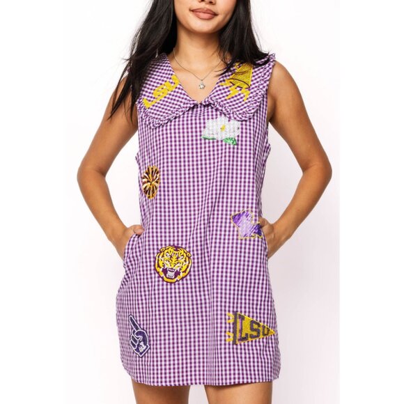 QUEEN OF SPARKLES Dresses & Skirts - LSU Gingham Dress